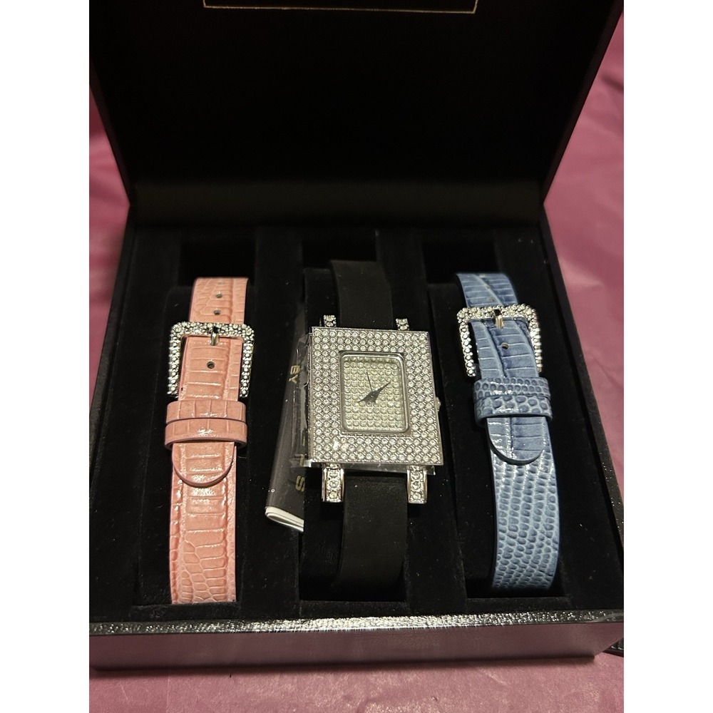 Vintage "ADRIENNE" Watch Set With Interchangeable Bands